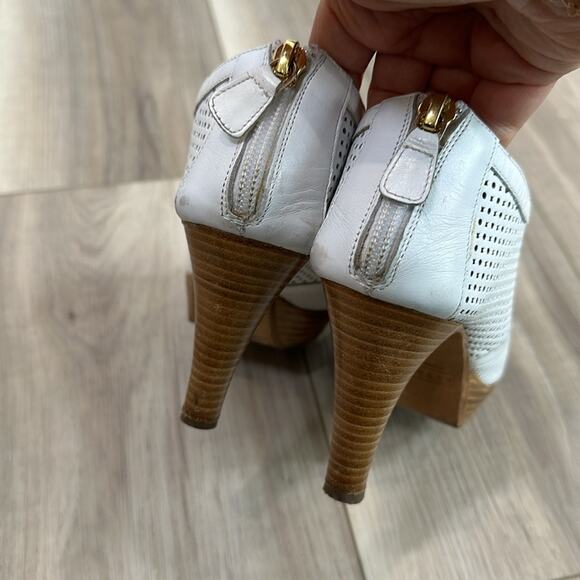 Fratelli Rossetti open toe leather platform heels size 35 5 - Picture 3 of 8